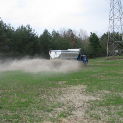 Liming a food plot 1