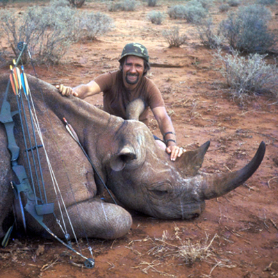 Rhino with a Bow
