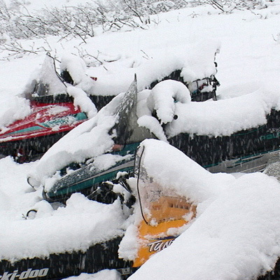 Still snowing